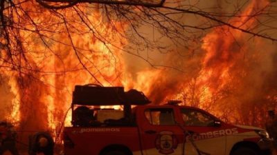 Nación envía tres aviones hidrantes y un helicóptero a Córdoba para combatir los incendios