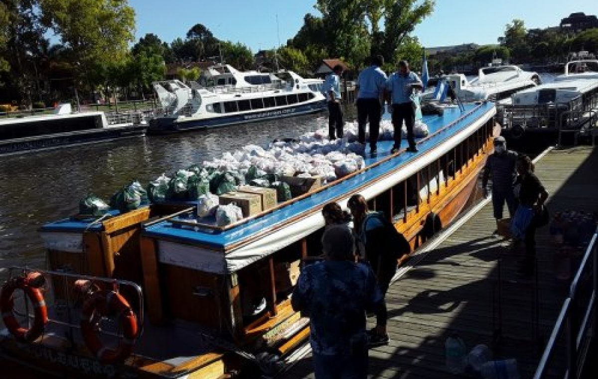 En el Tigre entregaron tres mil bolsones con alimentos