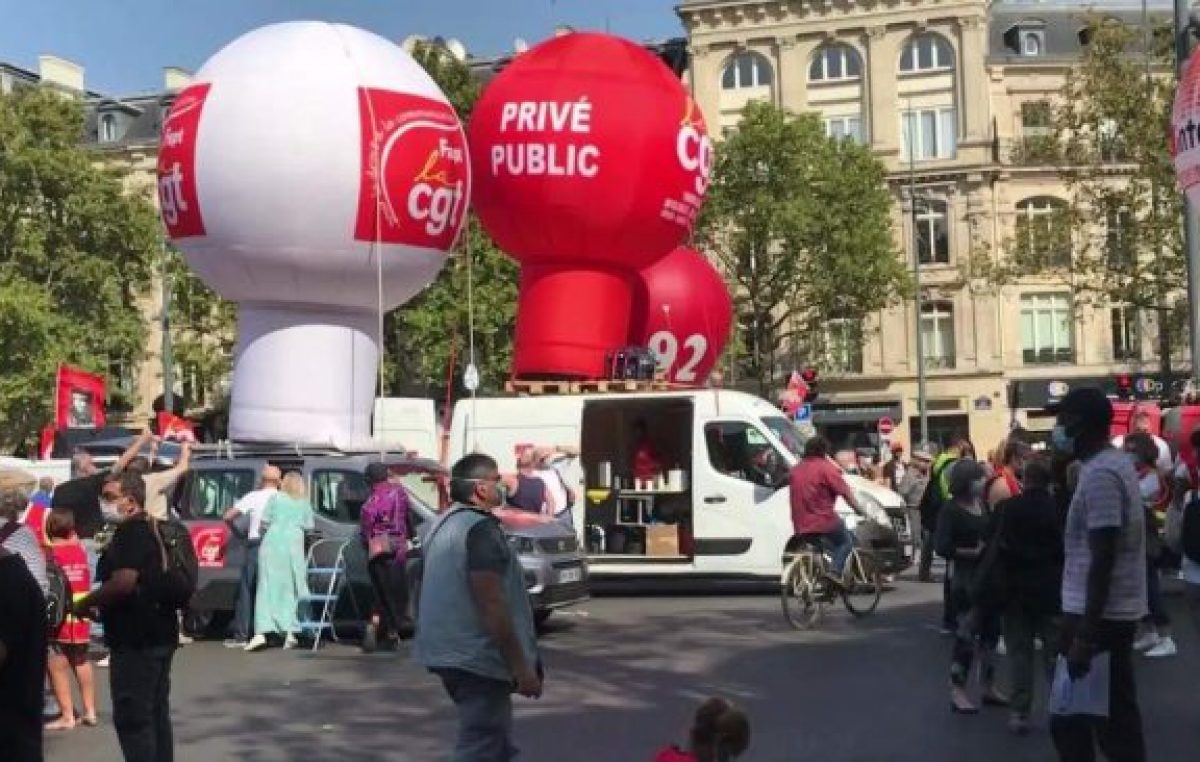 Francia: una huelga inaugura la confrontación social en pleno rebrote