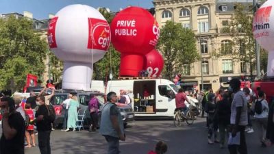 Francia: una huelga inaugura la confrontación social en pleno rebrote