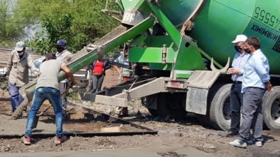 Comenzó el reemplazo de «ranchos» por casas de material en barrio La Loma