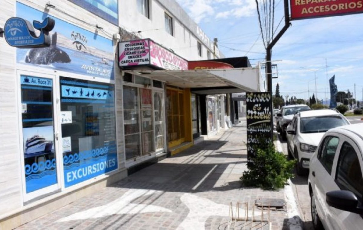 Continúa cierre de comercios en la zona céntrica de Puerto Madryn