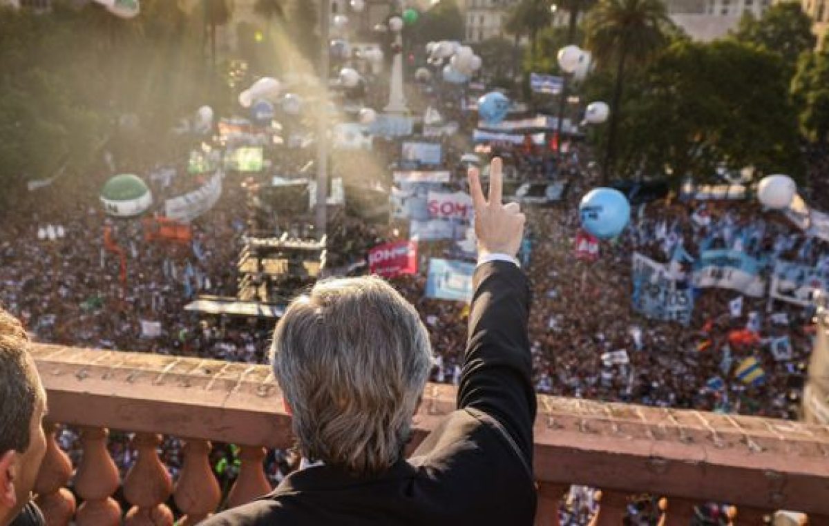 El Presidente agradeció a «todas las militancias que luchan por una sociedad mejor»