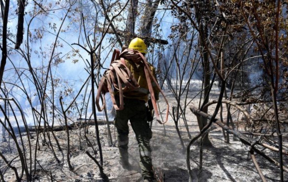 Incendio fuera de control en El Bolsón: los pobladores temen por sus casas