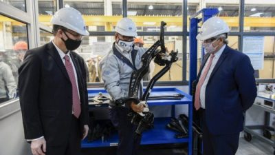 Alberto Fernández en Baradero, con un mensaje para la industria