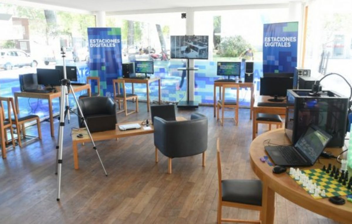 Inauguraron en el Centro Municipal de Distrito Sur de Rosario la primera Estación Digital