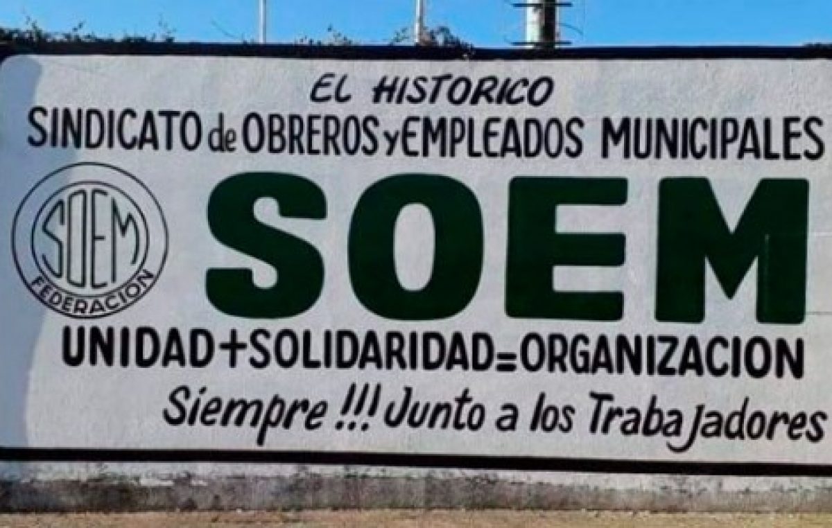 El SOEM logró un aumento del 20 por ciento para los trabajadores municipales de Federación