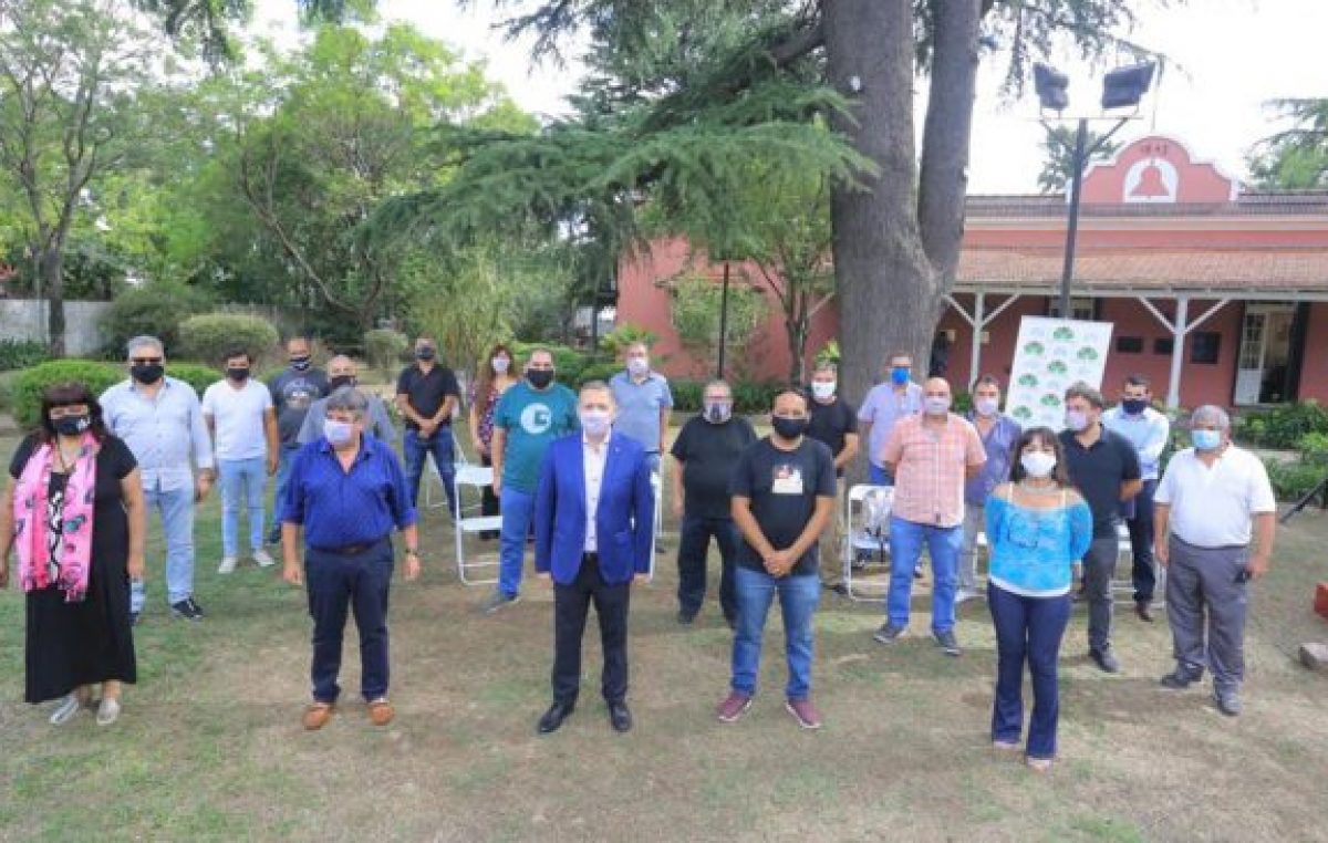 Fernando Gray, con la Federación de Sindicatos Municipales bonaerenses