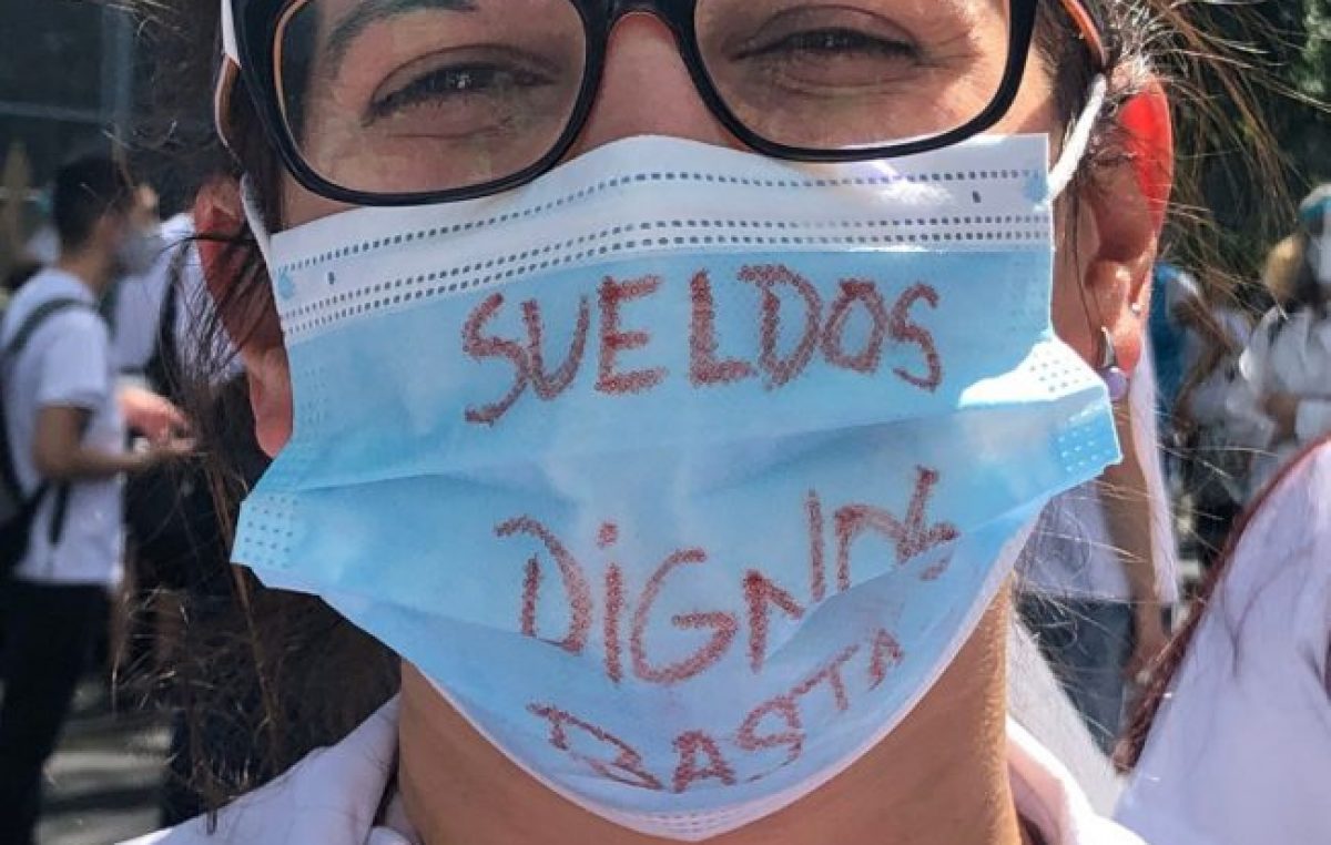 Empleados y médicos municipales se reunieron para exigirle a Larreta más vacunas y paritarias