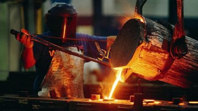 La producción de acero creció fuerte