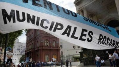 Rosario: La primera jornada del paro de municipales tuvo muy alto acatamiento
