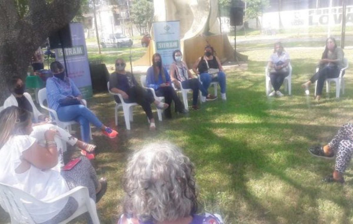 Trabajadores municipales de Reconquista realizaron actividad en el marco del 8M