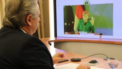 Merkel se comprometió a seguir apoyando a Argentina ante el FMI  
