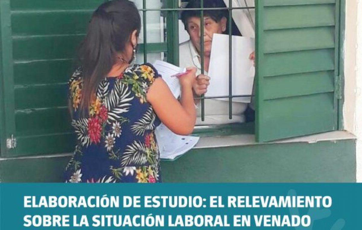 Hacen un relevamiento poblacional en Venado Tuerto para definir estrategias laborales