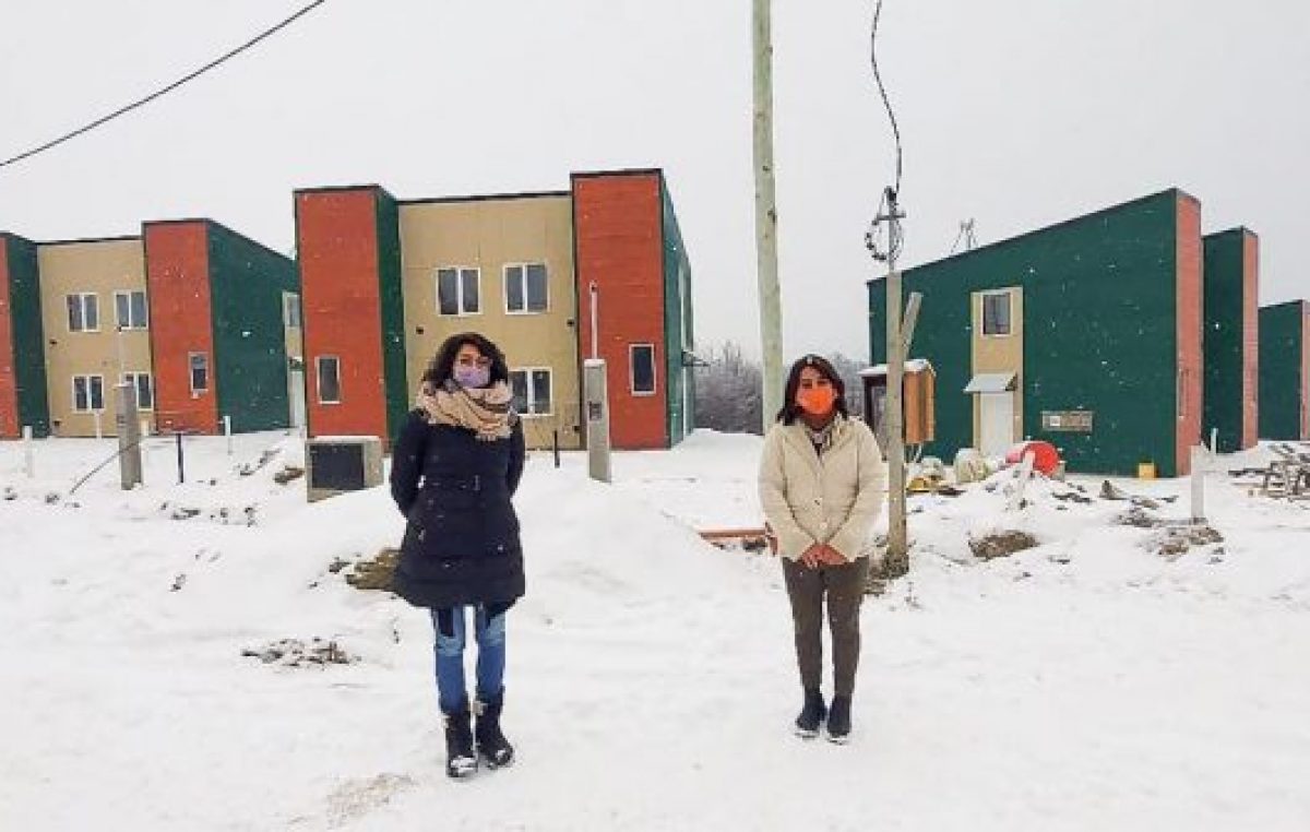 La construcción de las 55 viviendas en Tolhuin entra en su etapa final