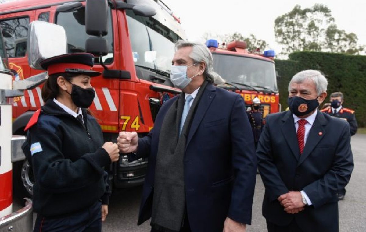 Alberto Fernández consideró «un acto de justicia» la ley que fortalece el sistema de Bomberos Voluntarios