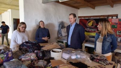 Continúa la articulación con los gobiernos locales entrerrianos para la distribución de frazadas producidas por cooperativas