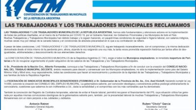 Tras años de promesas, los Municipales de todo el país reclaman una reparación salarial histórica