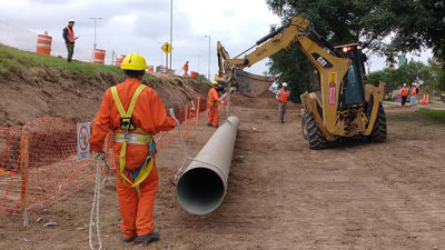 Comenzaron obras cloacales que beneficiarán a 43.000 vecinos de Santa Fe