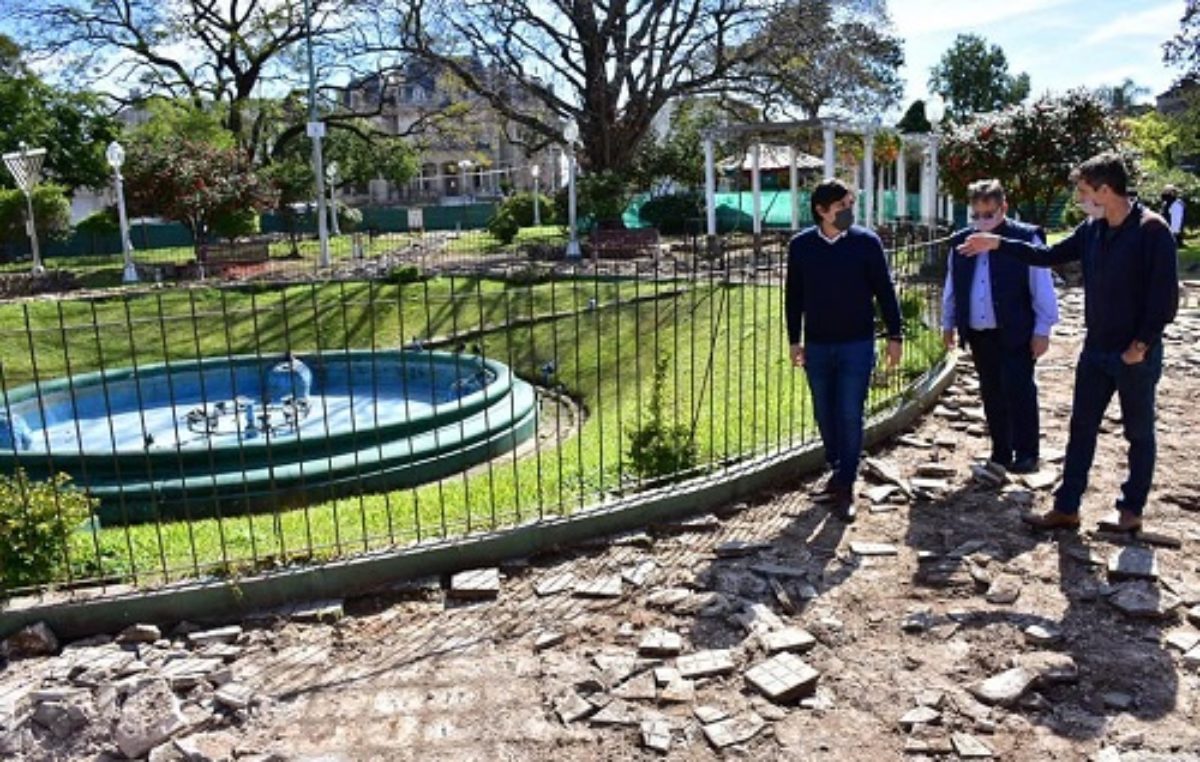 Concordia: Con una inversión de más de 57 millones, avanza la puesta en valor de las plazas Urquiza y España