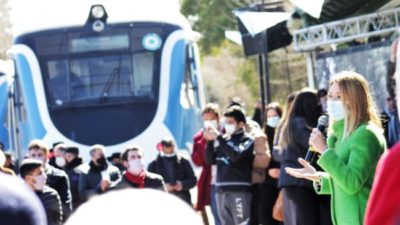 El Tren de las Sierras volvió a Valle Hermoso después de 24 años