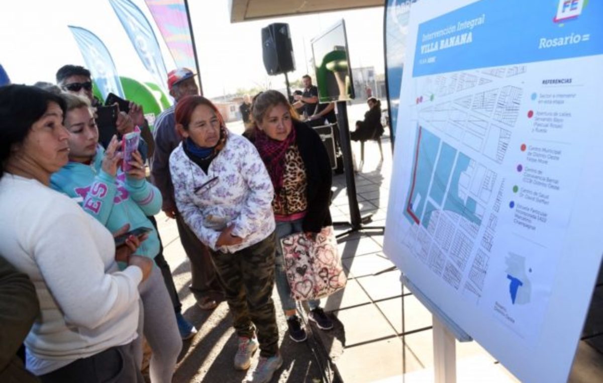 Rosario: Avanza la obra de urbanización de barrio Banana