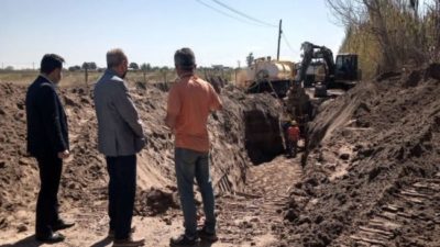 Mendoza: Obras de agua y cloacas en San Martín benefician a más de 1.600 familias