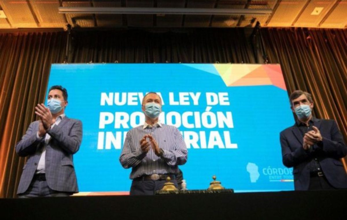 El gobernador de Córdoba presentó la nueva Ley de Promoción Industrial