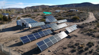La energía renovable llega a tres parajes rionegrinos