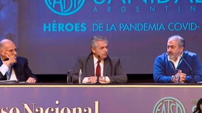 Alberto Fernández: «Soy peronista y cuando hay un problema, le pongo el pecho y lo enfrento»