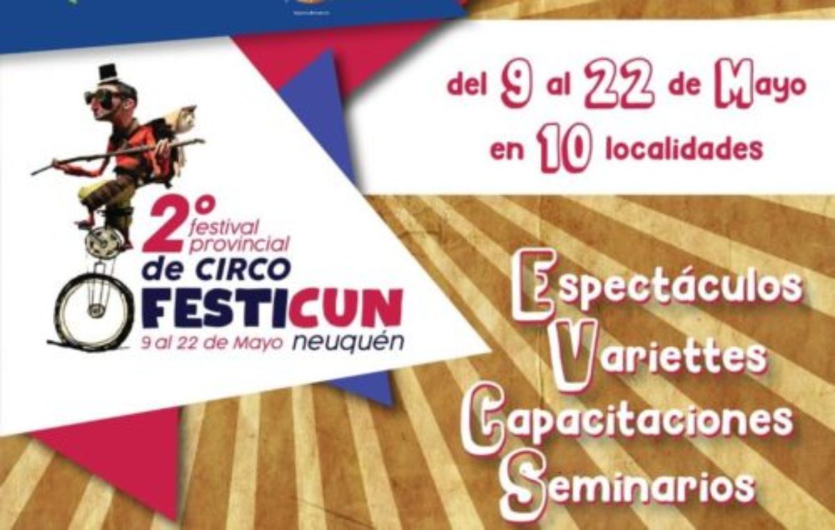 2° Festival Provincial de Circo con funciones en toda la provincia de Neuquén
