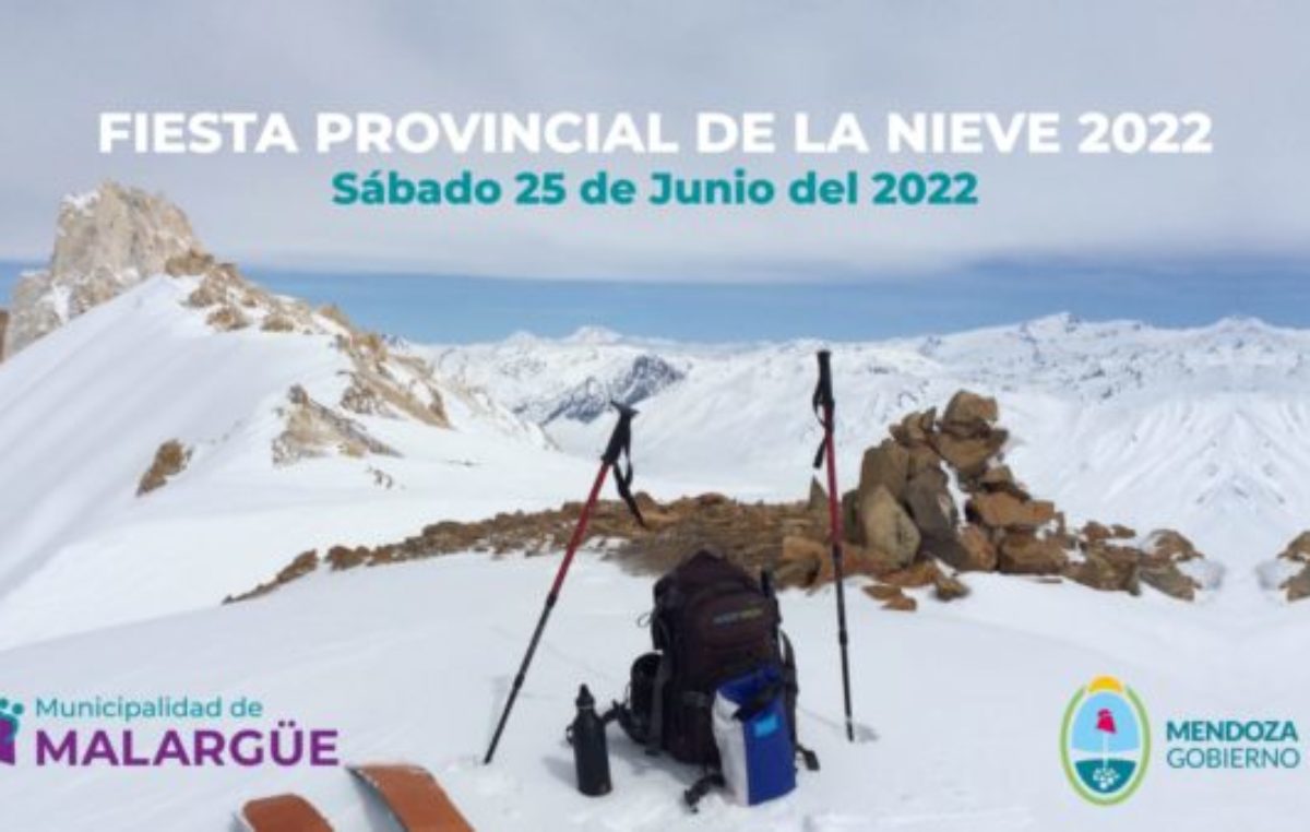 El intendente de Malargüe presentó la Fiesta de la Nieve 2022 