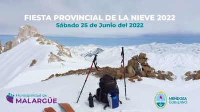 El intendente de Malargüe presentó la Fiesta de la Nieve 2022 