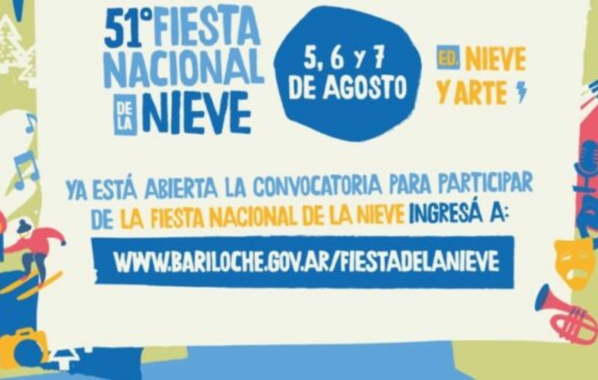 Todo listo para una nueva edición de la Fiesta Nacional de la Nieve en Bariloche