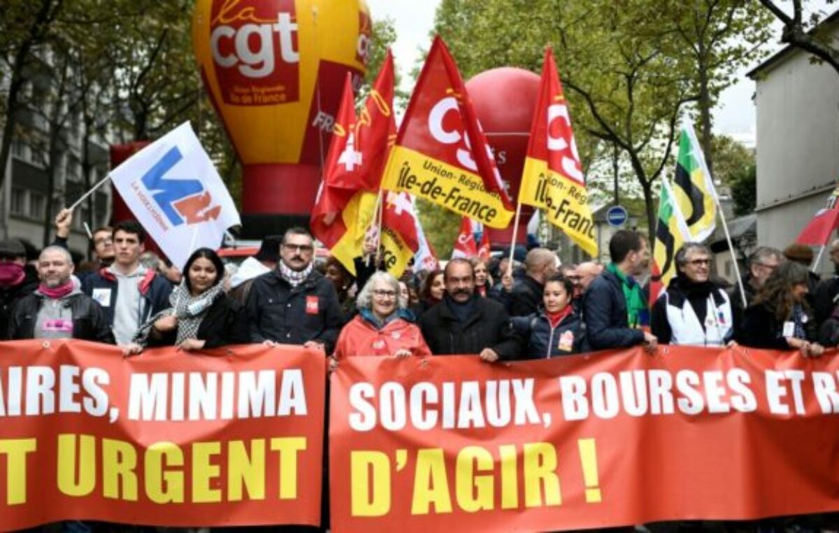 Marchas y paros en Francia contra la reforma jubilatoria y la inflación