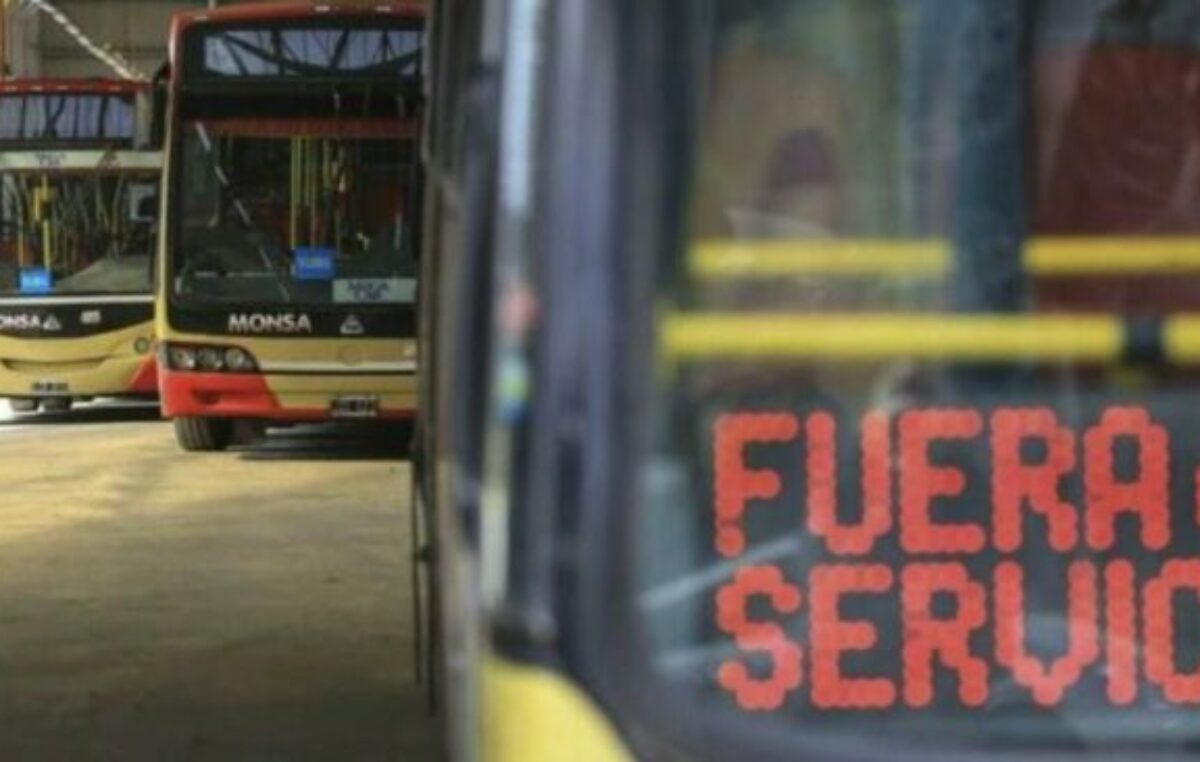 Ratifican el paro de colectivos para miércoles y jueves para el interior del país