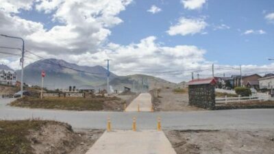 Continúan los trabajos de construcción de la bicisenda ‘Pensar Malvinas’ en Ushuaia