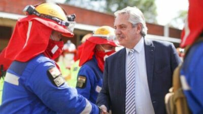 Alberto Fernández presentó el Seguro Nacional de Bomberos Voluntarios