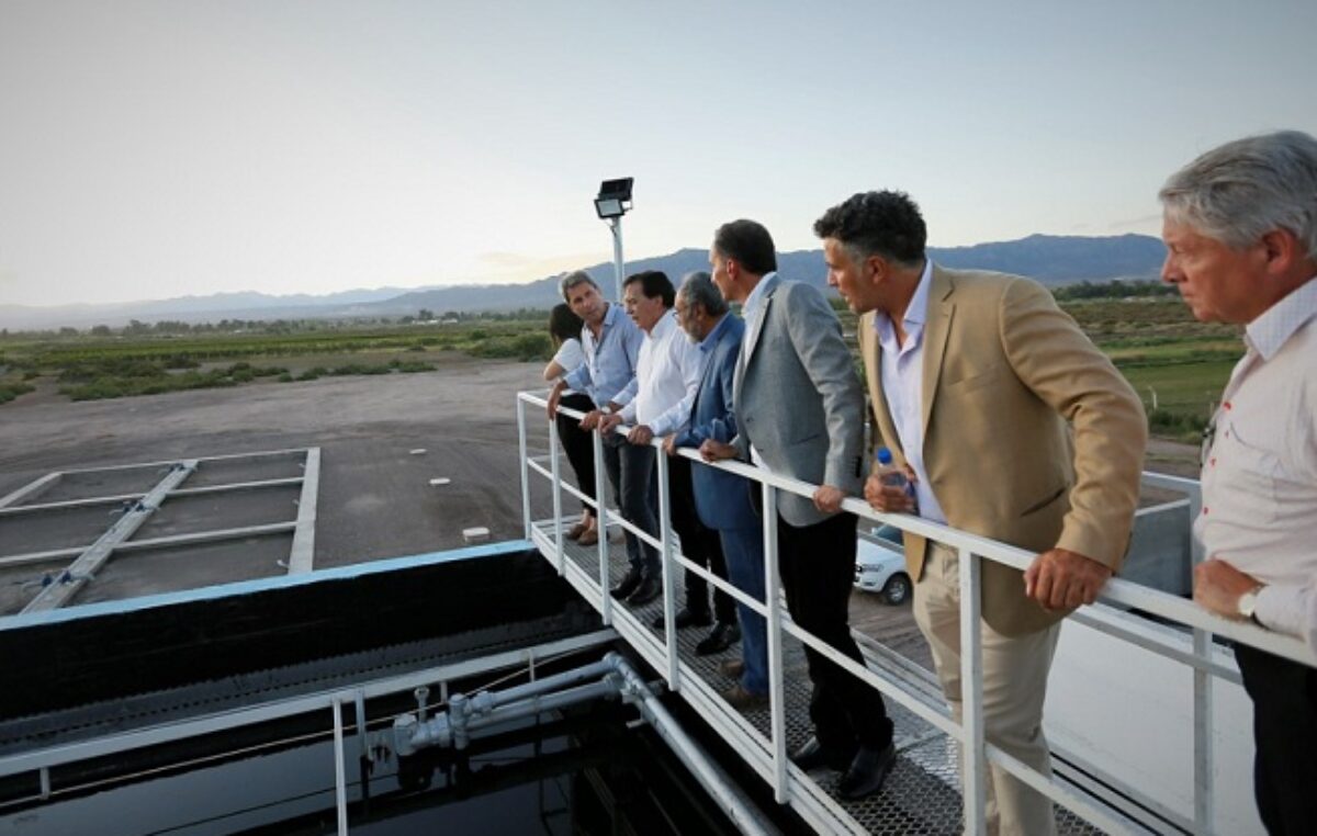 Albardón, San Juan: inauguraron cloacas que benefician a 9.000 habitantes
