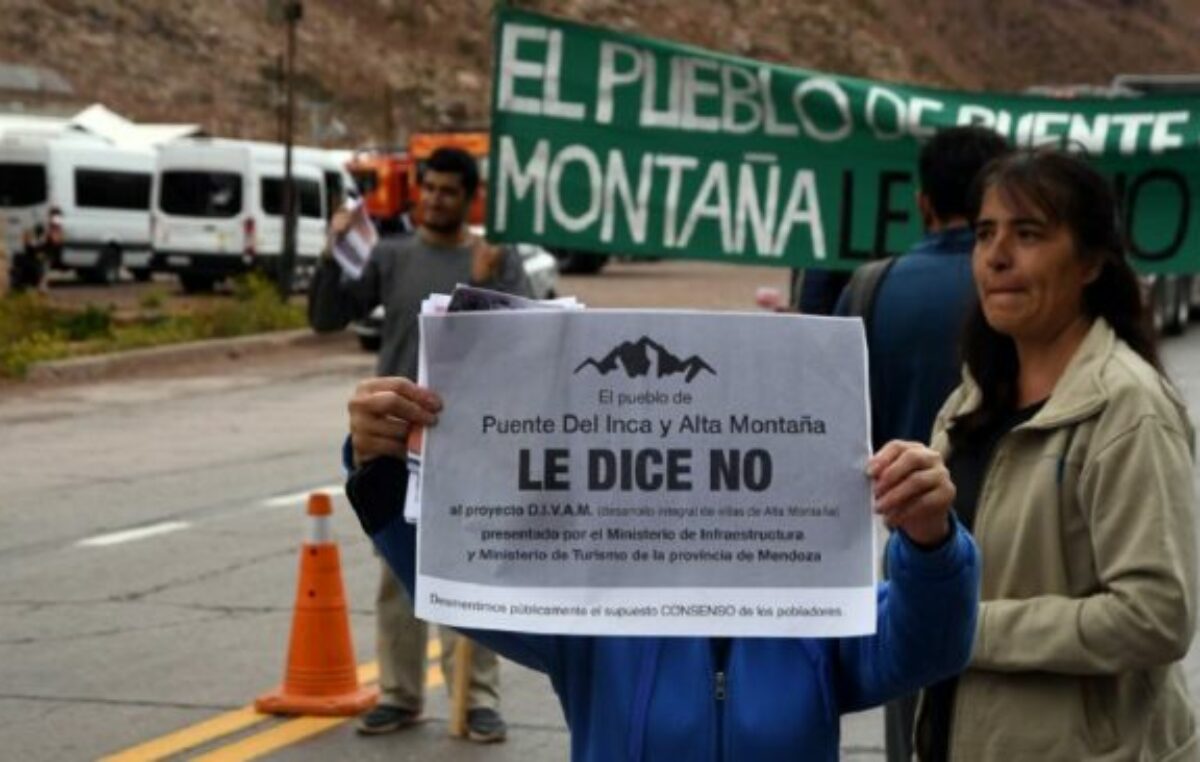 No hay paz: continúa el conflicto entre pobladores de Puente del Inca y el Gobierno de Mendoza