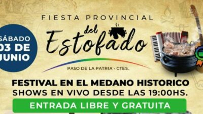Paso de la Patria tendrá su cuarta edición de la Fiesta Provincial del Estofado