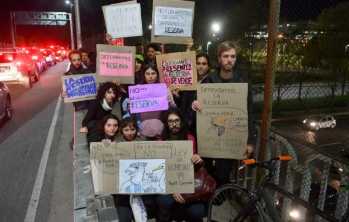 Costanera Norte, CABA: protesta contra las construcciones dentro de la Reserva Ecológica