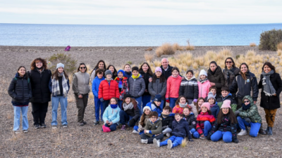Arrancó una nueva edición del programa Los chicos de Madryn reciben a las ballenas