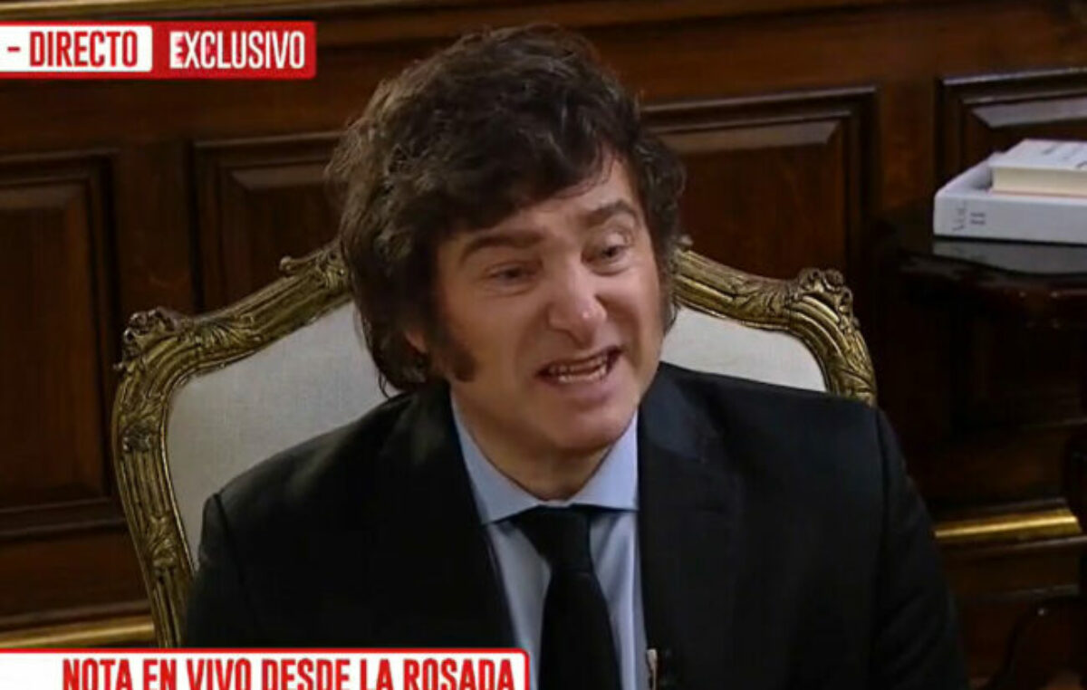 Javier Milei festeja el ajuste