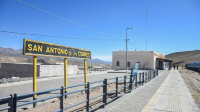 La estación de tren de San Antonio de Los Cobres tiene un avance del 80%
