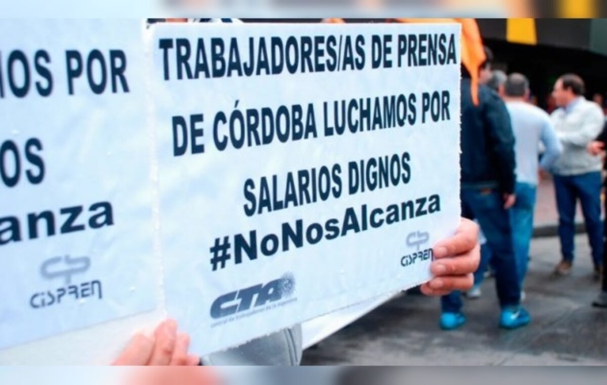 Jornada de paro y protesta de los trabajadores de prensa de Córdoba: “El Doce, La Voz y Cadena 3 lideran la paritaria y han ofrecido 0% de mejora salarial”