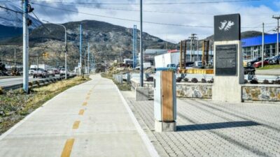 La Municipalidad de Ushuaia inaugura la bicisenda ‘Pensar Malvinas’