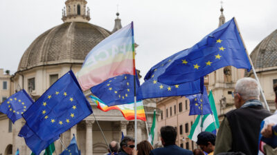 Italia: masiva manifestación de apoyo a la unidad europea