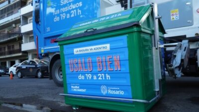 Higiene urbana: Rosario suma 1.500 contenedores y 10 camiones nuevos para el servicio de recolección