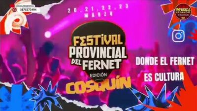 Cosquín celebra el Festival Provincial del Fernet: música, tradición y gastronomía en plaza Próspero Molina